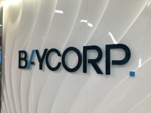 Baycorp office signage graphic