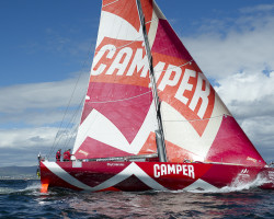 CAMPER with Emirates Team New Zealand in the Cape Town in Port race of the Volvo Ocean Race 2011 - 2012. 10/12/2011