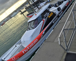 Emirates Team NZ chase boat