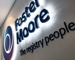 Foster Moore Illuminated sign