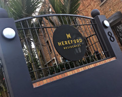 Hereford Residences exterior signage