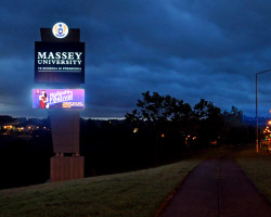 Massey University megastructure plinth