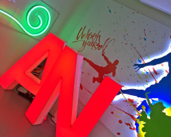 Repurposed illuminated signs