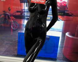 Promo mannequin painted & branded