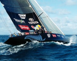 Team New Zealand Black Boat