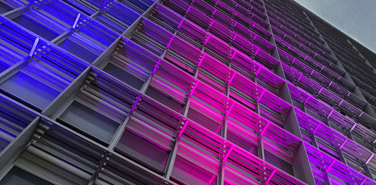 The CAB lights up with Pride graphic