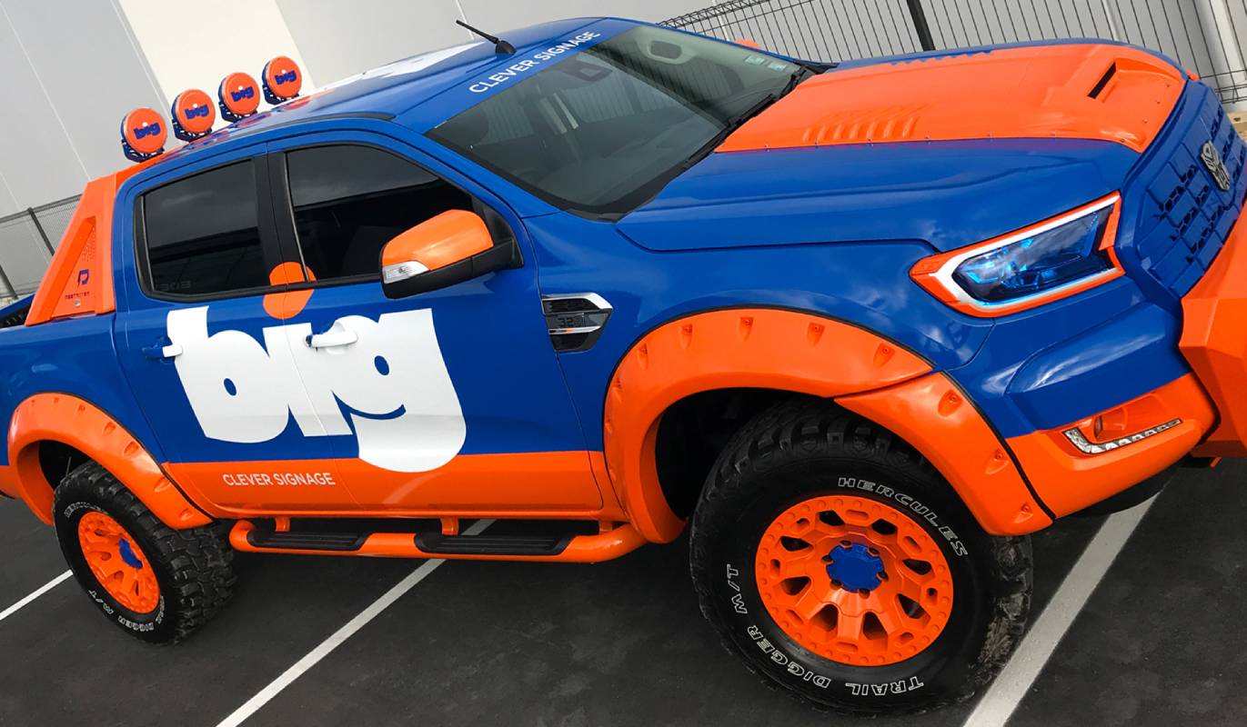 A monster truck for BIG kids graphic