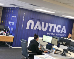 Nautica shipping container mural