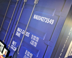 Nautica shipping container mural