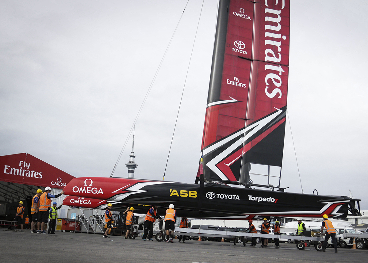 AC45 America's Cup Team New Zealand boat - with livery by BIG Ideas