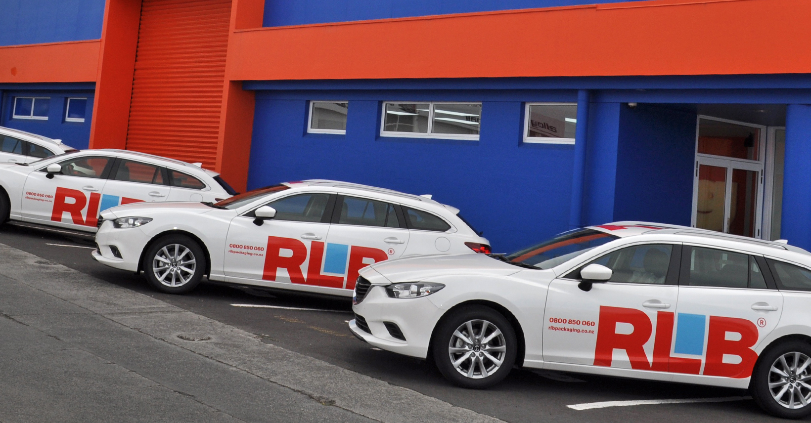 RLB Packaging fleet wrapped in company livery