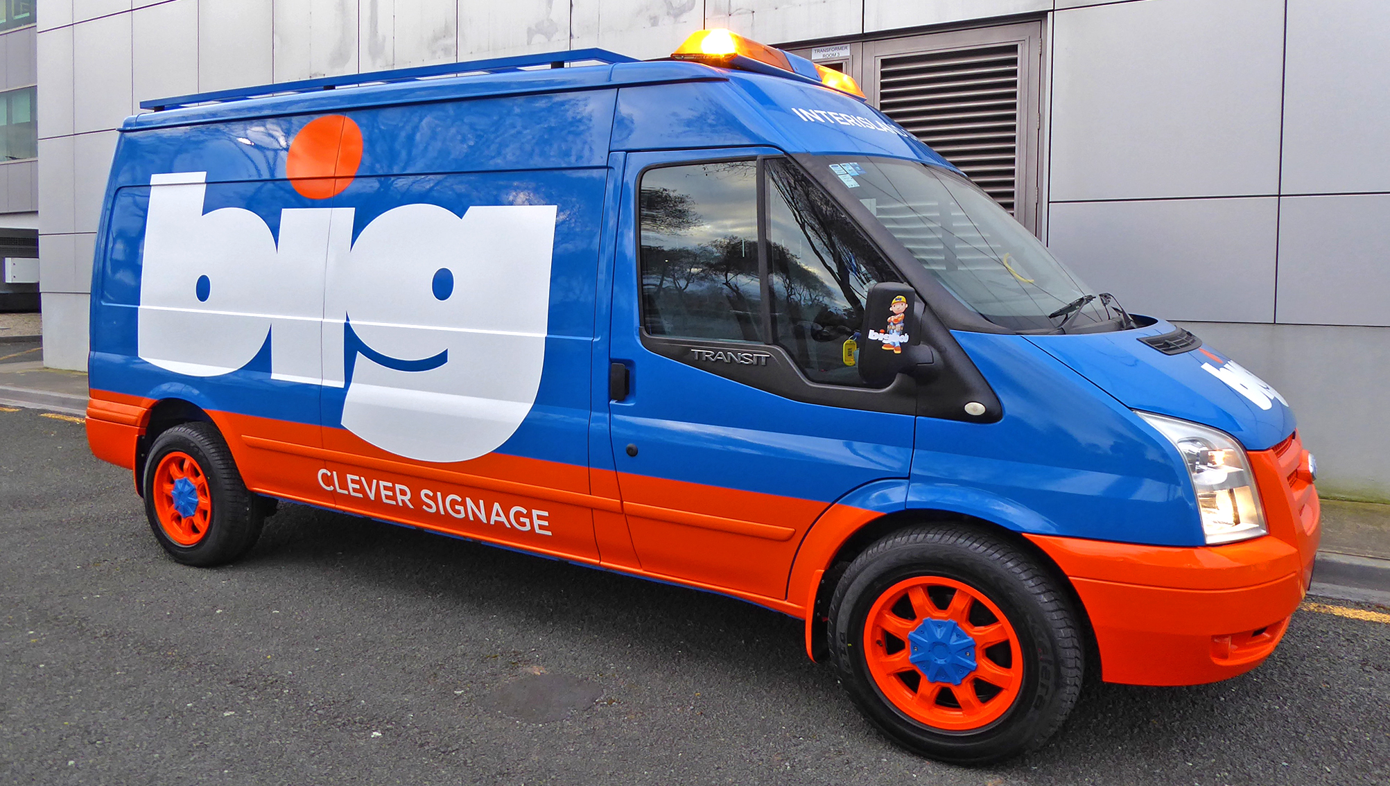 BIG Ideas - Clever Signage van covered in company livery