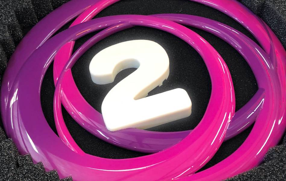 TVNZ 2 illuminated logo art