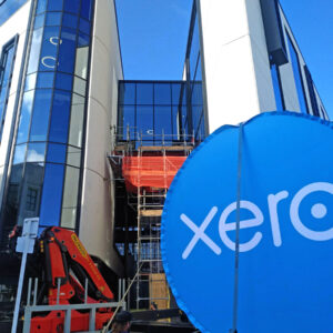 suspended signage for Xero