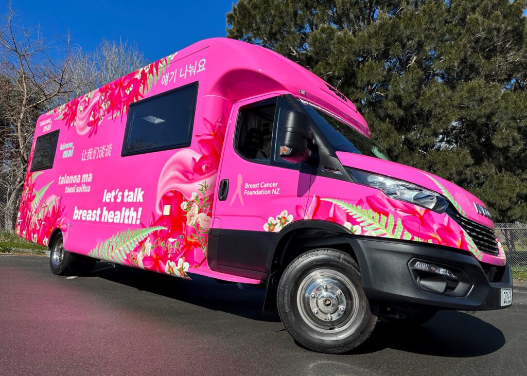 caravan graphics breast cancer