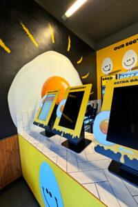 Restaurant interior signage fitout