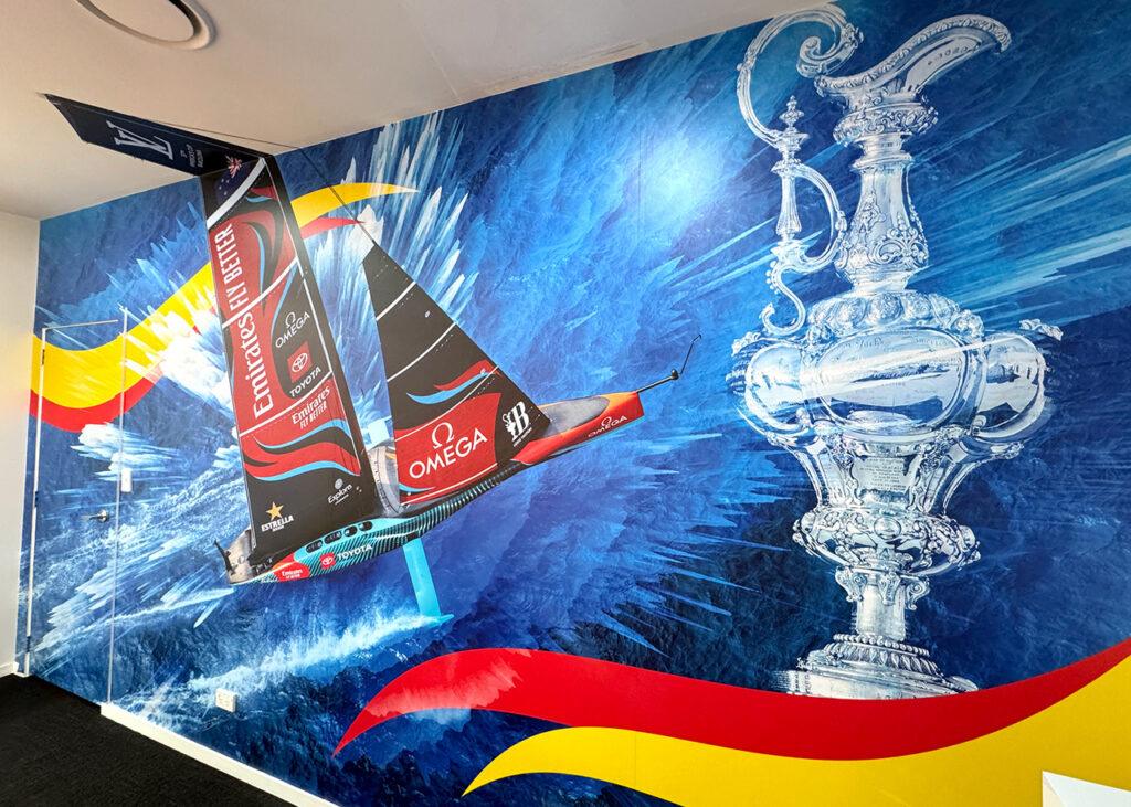 Boardroom wall mural